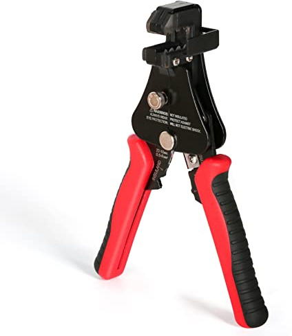 DEWIN Pelacables Multifuncional, Pelacables Electricista Fotovoltaico Solare Pela Cables de Eectricidad Manual Alicates de Crimpado, Cortador de Cables de 2,5/4/6 mm²
