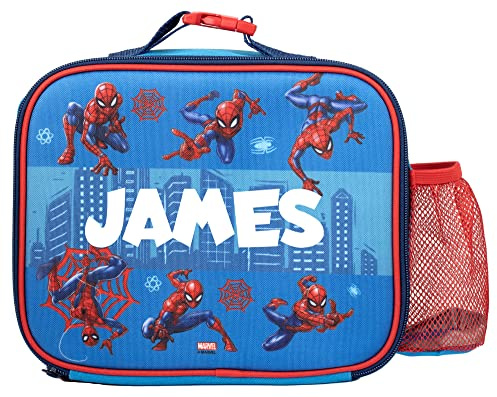 Marvel Spiderman Personalised School Girls Lunch Bags Insulated BPA Free | Kids School Lunch Bag, Durable, Matching Accessories sold separately