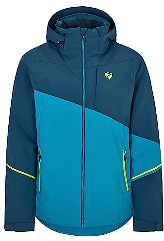 Ziener Herren TIMPA Ski-Jacke/Snowboard-Jacke | atmungsaktiv, wasserdicht, teal crystal, 54