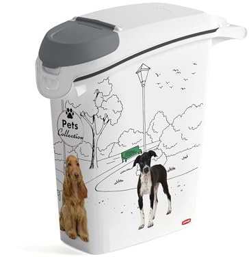 Caja de almacenamiento de comida para perros Curver PetLife de 10 kg