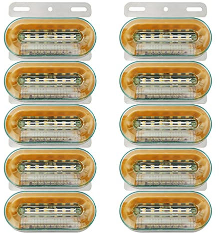 Marker Lights 10 Stücke 24 V Lkw Seitenmarkierungsleuchten Auto Außenleuchten Signalanzeige Lampe Warnung Rücklicht Anhänger Lkw
