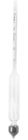 Hoement Idrometro Alcolometro in Vetro Scala Chiara 70-100, Facile da Usare per Misurare Alcol nel Vino e Distillati a Casa