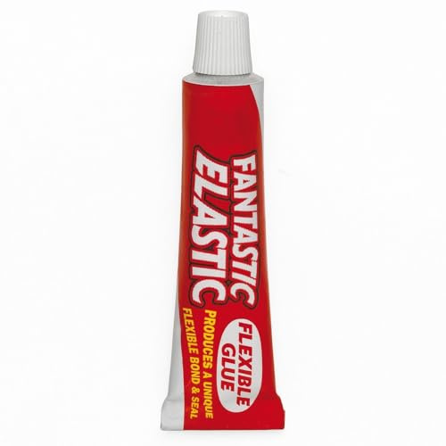 Fantastic Elastic Flexible Glue 20g - Fantastic Elastic Glue Water Resistant Adhesive Glue, Bonds & Seals Metal, Glass, Ceramics, Mirror, Leather, Vinyl & Fabrics
