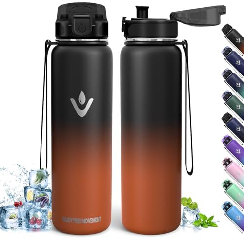 Borraccia Termica, 500ml Senza BPA, Bottiglia Termica, Isolamento a Doppia Parete, Borraccia Termica Bambini, Borraccia, Acciaio Inossidabile 18/8, Borraccia Acciaio Inox per Sport, Scuola, Ufficio