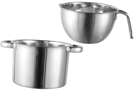 Amosfun Melting Pot for Candy Making Double Boiler Pot Double Boiler for Melting Cheese Butter