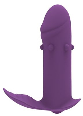Vibration für Frauen mit APP JFRong Tragbare Höschen G-Punkt Klitoris Stimulator Leise Mini Dildo Analvibratoren mit 9 Vibrationsmodi Erotik Sexspielzeug für die Frauen Paare Vibratorstarb(Lila)