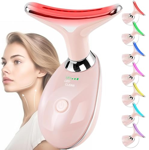 2026 New Face Massager - 7-in-1 Led Facial Sculptor - 3 Modes Anti-Wrinkle Face Toning Device - 45°C Skin Tightening Eye & Neck Lifting Device EMS Facial Massager for Women Double Chin Reducer