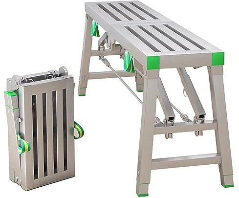 FHPEWXDG Piattaforma di Lavoro Portatile Pieghevole in Acciaio, ponteggio, Scala, Sgabello, Panca, Piattaforma di Saldatura