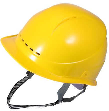 FUNOMOCYA Gelber Bauhelm Schutzhelm Für Erwachsene Voller Krempe Für Baustellen Und Anspruchsvolle Umgebungen