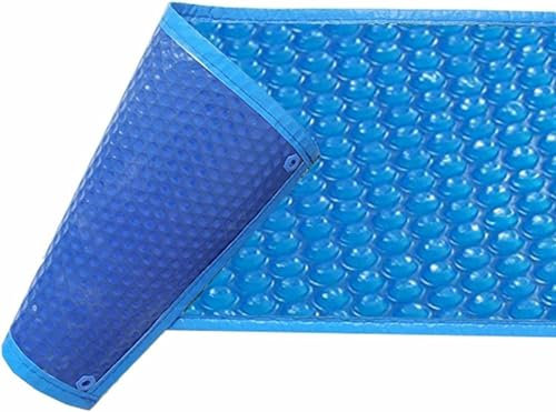 Cubierta solar para alberca, protector rectangular de piscina, película impermeable de aislamiento térmico de burbujas para jacuzzi y piscina, cubierta solar resistente al polvo y a la lluvia