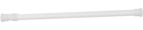 MUCKLILY Tringle à Rideaux Multi-usage et Gain de Place Télescopique en Fer Blanc Réglable sans Perçage pour Espaces Étroits et Larges