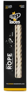Crep Protect Lacets Corde - Lacets Imperméables et Anti-Taches pour Baskets et Bottes - Compatibles avec Dunk, Air Force, Jordan, Timberland