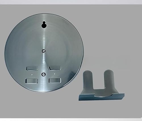 Termometro e igrometro per sauna, in acciaio inossidabile, misuratore preciso di temperatura e umidità con quadrante trasparente per uso interno, design con gancio regolabile, 125 x 125 mm