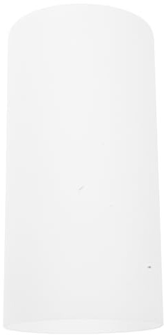 SHINEOFI Ersatz-glaslampenschirm, Zylindrischer Glaslampenschirm für E27-fassung, Dekorativer Lampenschirm für Tisch- Und Wandlampen, Sanfter Lichtdiffusor, Weiß, 20 X 10 Cm