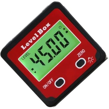 ZIDRMTKVK Misurazione del misuratore dell'angolo Calibro della Scatola di Livello dell'inclinometro goniometro elettronico