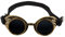 Boland 54503 - Lunettes Steampunk, en plastique, élastique, verres foncés, taille réglable, Accessoire, Carnaval, Halloween, Fête à thème
