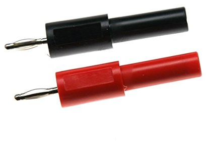 Paire d'adaptateurs e-stim, 2-4 mm (couleurs assorties)