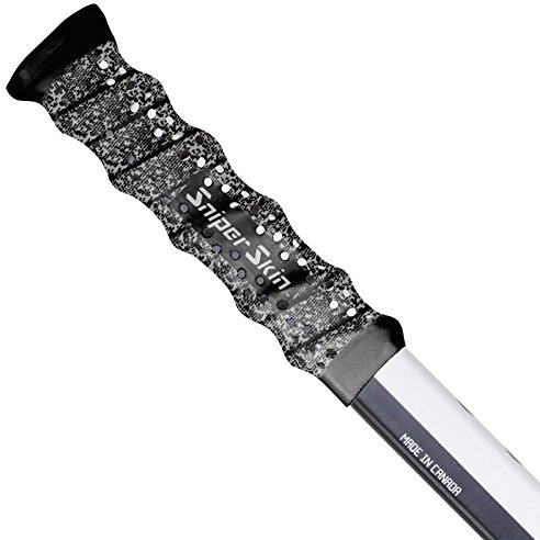 SNIPER SKIN Hockey Grip, Fits Adult and Kids Sticks, Easy Install, Durable, Better Than Hockey Tape, Ideal Team Swag, Clean Non-tack - Black Shadow