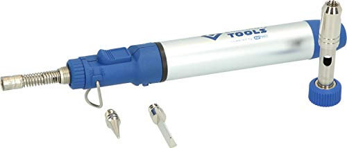 BRILLIANT TOOLS Lötgerät-Satz, Kit Saldatore, Gas [Powered by KS Tools, Blu/Argento