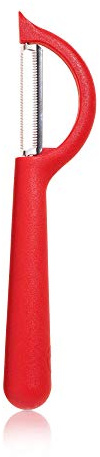 Kochblume P Piranha-Schäler | Premium-Silikon & BPA frei | Hitzebeständig | Spülmaschinenfest | Farbe: rot