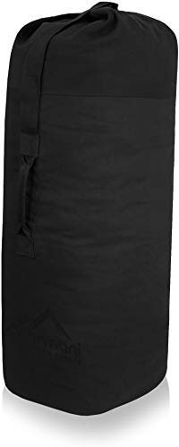 normani Reiseseesack XXL 140 Liter - Classic Sea III aus Canvas Baumwolle Farbe Schwarz