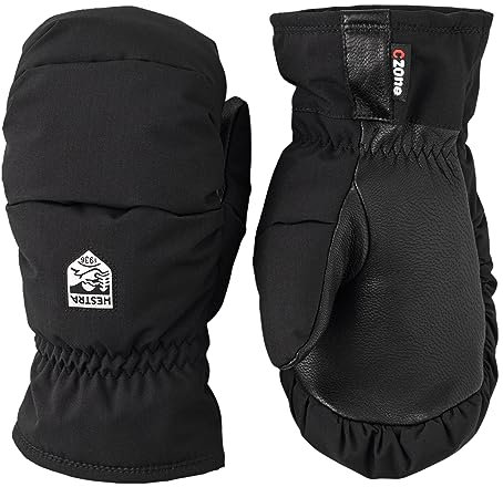 HESTRA Jungen Kid's FOSS Mitt Handschuhe Grau/Schwarz 5