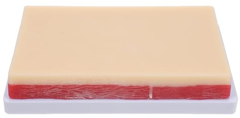 iplusmile Silikon Nahtmodul 18X10.5X3.5Cm Simulierte Haut Mit Dreilagiger Struktur Für Realistisches Näht-Training Medizinische Ausbildung Und Studenten