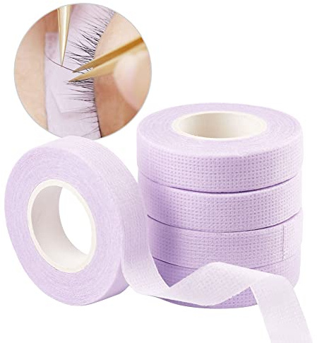 Lunamoon 6 rotoli Nastro per extension per ciglia Nastro per ciglia Eyelash Extension Tape