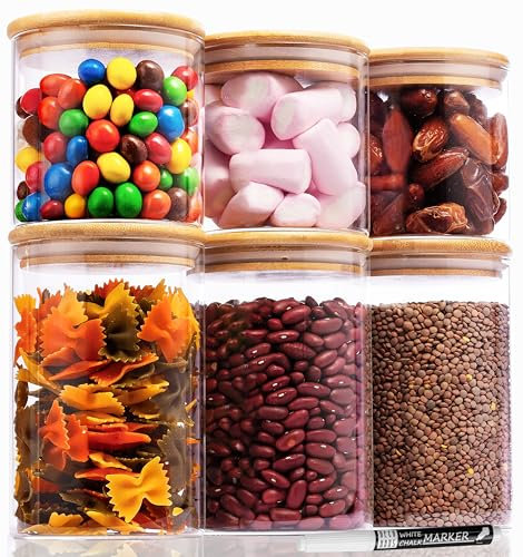 Deco haus® Vorratsgläser mit Deckel 6er Set [+ETIKETTEN] - Für Müsli, Cornflakes, Zucker, Mehl - Vorratsdosen Glas mit Deckel luftdicht - Vorratsglas Aufbewahrungsglas - Aufbewahrungsbox Küche