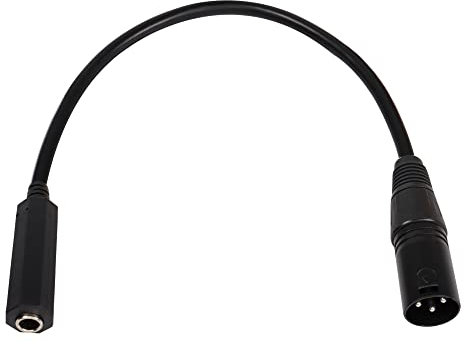 QIANRENON XLR male to 1/4 Female Balance Cable Adapter TRS 6.35mm to XLR 3 Pin Mono Audio Connect Convert Interconnect Cable 36cm/14.2in