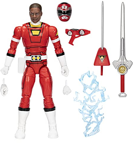 Power Rangers Lightning Collection Turbo Red Ranger 15,2 cm Actionfigur mit Zubehör für Kinder ab 4 Jahren