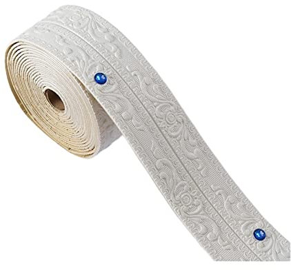 YUEMOL bordüre selbstklebend Selbstklebbares Schlafzimmer Hintergrund Wandrandkante Streifen Schaumstoff Wand Rock Taille, Haushalt selbstklebender Baseboard Ecklinien Aufkleber Aufkleber Küche Badezi