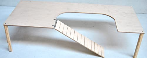 Ollesch Climba 80 -Holzetage für Nager - Hamsteretage - Hochstand - Leiter - Nagerzubehör (L)