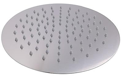 Kopfbrause aus gebürstetem Nickel, Kopfbrause, Edelstahl 304, groß, quadratisch, rund, Edelstahl, gebürstet, oval, modern, for den Innen- und Außenbereich (Color : DS0003BN-86)