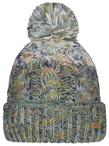 Barts Iska Beanie Strickmütze Wintermütze Skimütze Damen - mit Umschlag, Futter Winter Herbst-Winter