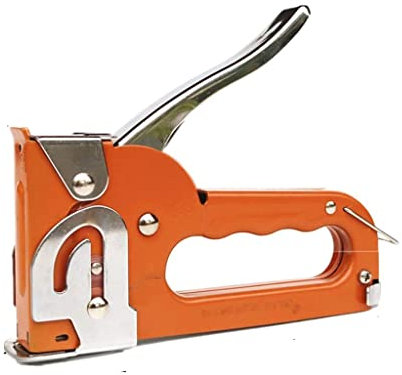 Schreibtisch mit einer kleinen Schreibmaschine, Manueller Hefter, Hochleistungs-Heftpistole mit Hefter, for Polstermöbel, professionelle Projekte, Hefterbüro