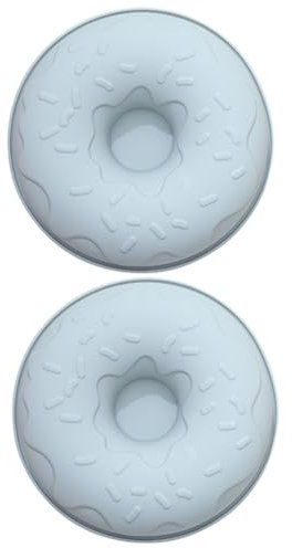 BESTonZON 2pezzi Stampo Per Dolci Non Appiccicoso Silicone Per Donut Mold Per Cottura Creativo Fai Da Te Per Feste e Celebrazioni