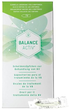 Balance Activ Scheidenzäpfchen, hilft dabei, BV (bakterielle Vaginose) zu bekämpfen, balanciert Ihren pH-Wert und stellt die Natürliche Balance Ihres Körpers wieder her, 1 Packung (Pack of 1)