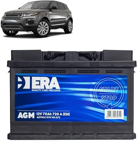 Batteria 70Ah A.G.M. per Range Rover Evoque P200 250 MHEV 2.0 benzina 2018+