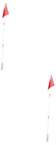 Supvox 2stücke Fahrrad Sicherheitsflagge Mit Stabiler Fiberglasstange Reißfest Und Installieren Für Kinderfahrräder Und Scooter Hohe Sichtbarkeit Rot