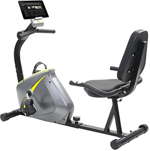 Brokky Cyclette Reclinata Magnetica con Misurazione del Polso-Ellittiche,Ellittiche per la casa,Cyclette per Cross Trainer con Sedile,Allenamento Migliorato per Tutto Il Corpo