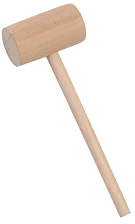 Cabilock Wood Mini Hammer Food Mallet 6pcs Solid Wood Household Mini Mallet for Cake and Seafood Shell Cracking