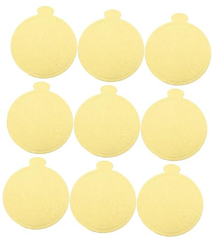 TOPPERFUN 100stücke Runde Kuchenunterlagen Goldfarbene Backzubehör Tortenböden Für Konditoreien Küche Und Partys Lebensmittelechtes Papier