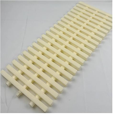 HBALDTEDC Schwimmbadabfluss Überlaufgitter Dachrinne, Abflussgitter aus ABS-Kunststoff for Schwimmbäder, Duschen, Auffahrten, Weiß, mehrere Größen(15x100cm)