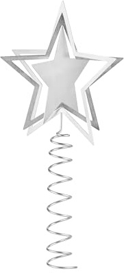 blomus Weihnachtsbaumspitze -KITAI- | Christbaumspitze Stern | Weihnachtsschmuck (Silver, S)