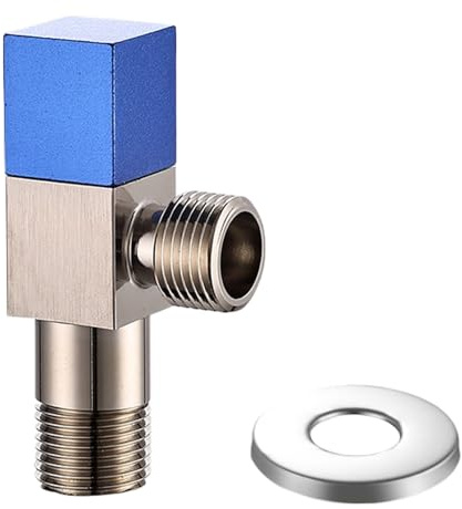 XuQiZZpp Comode valvole di controllo dell'acqua valvole di arresto valvole di arresto dell'acqua 1/4 per cucina bagno e WC, blu