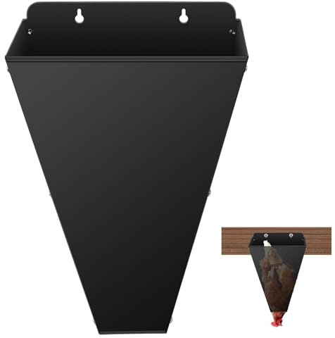 Generisch Coni da macello per pollame – 10,3 X 13,9 X 8,9 pollici | Imbuto robusto in acciaio fino a 14 lbs – Macellazione efficiente per polli e oche e anatre in nero