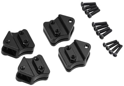 Xgdsnly Blattfederhalterungs Haken Set, Leichte Aluminium Metallhalterung für RC Car Zubehör, Ersatzteil, Geeignet für Modellbau, Schwarz