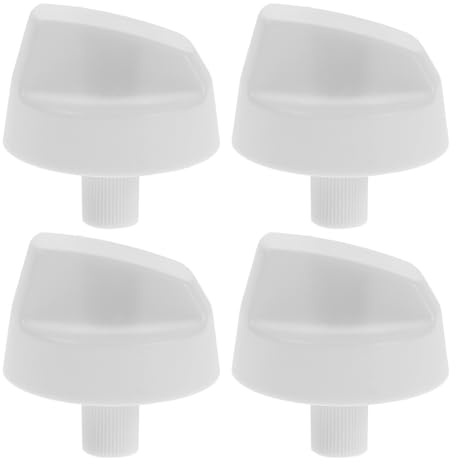 HAPINARY Boutons Universels de Commande Blancs 12 Adaptateurs, Lot de 4 pour Cuisinières à Gaz, Électriques et Barbecues, Pièces de Rechange pour Plaques de Cuisson, Usage Domestique