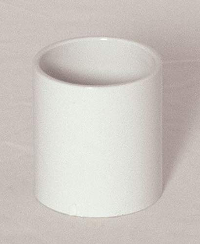 Solvent Weld 50 mm (56 mm) Abflussrohrkupplung, Weiß, 2 Stück